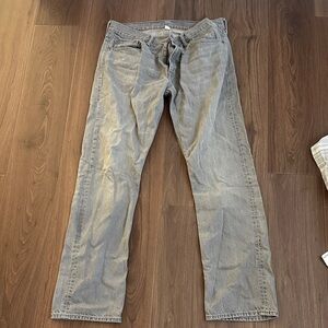 Banana Republic Light Gray Men's Straight Jeans